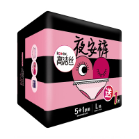 高洁丝经典系列夜安裤裤型卫生巾L码 5+1条(腰围60-100cm)