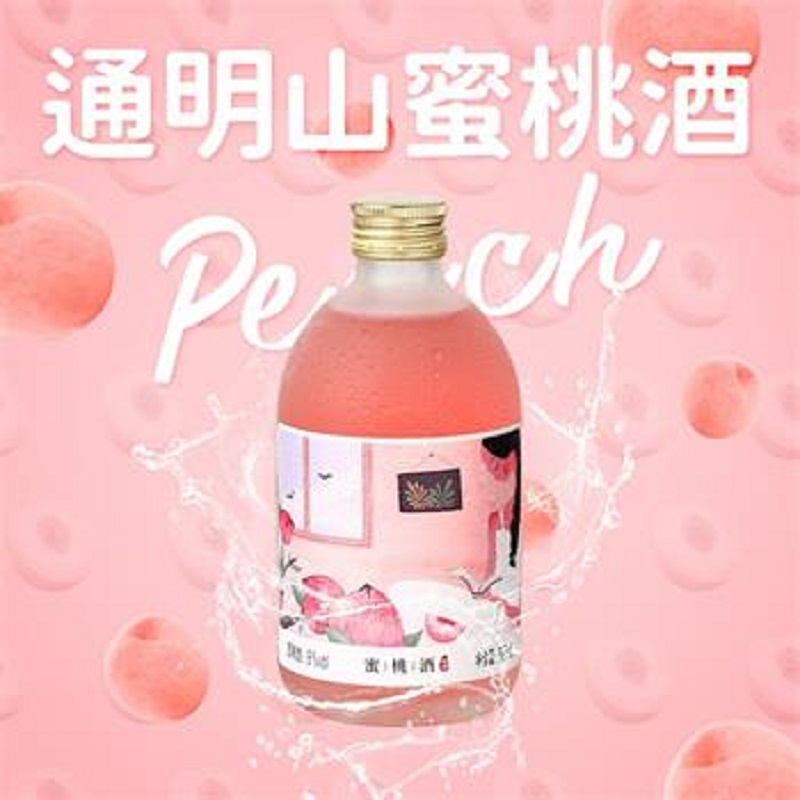 通明山 微醺网红高颜值水果酒 女士甜酒 蜜桃味果酒 8度 330ml*1瓶 单瓶装高清大图