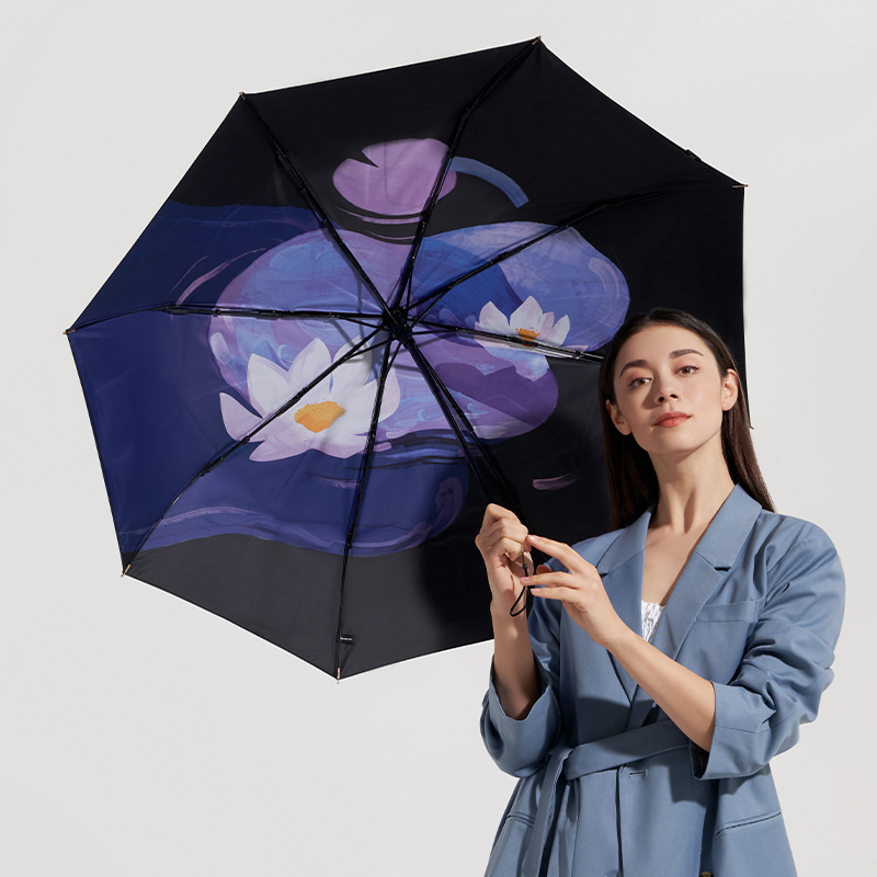 蕉下太阳伞晴雨伞两用遮阳伞防紫外线女士黑胶折叠防晒伞