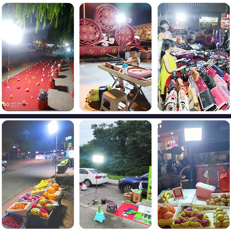 如华福禄12v灯灯地摊灯夜市灯充电摆摊适用可照明灯应急电瓶灯