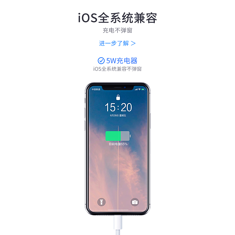 索弘5w充电器头套装适用于苹果