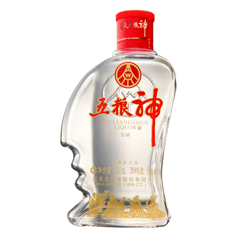 五粮液股份五粮神佳酿小五哥52度浓香型白酒100ml小酒单瓶装