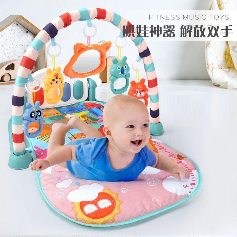 婴儿能健身架脚踏琴智力开发早教益智玩具|早教款[测量身]707内容遥控电池 男孩+BB公仔送拨浪鼓