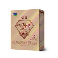 君乐宝恬适3段奶粉舒适成长较大婴幼儿配方三段奶粉12-36个月400g*12盒