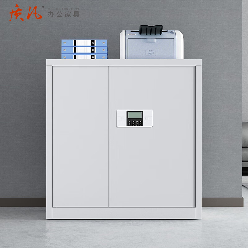 质凡 保密柜单节柜带抽电子密码锁 /ZF-BMG034/970*420*900mm(厚度0.8mm)高清大图