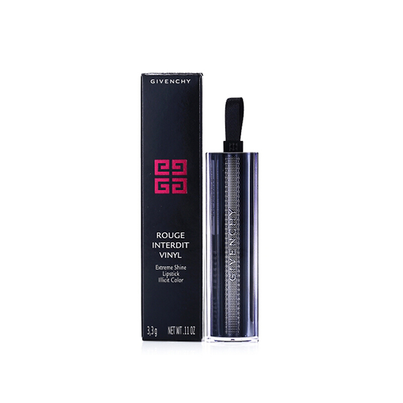 Givenchy 纪梵希 禁忌之吻黑管漆光口红唇膏3.3g 05#心动粉 法国原装进口