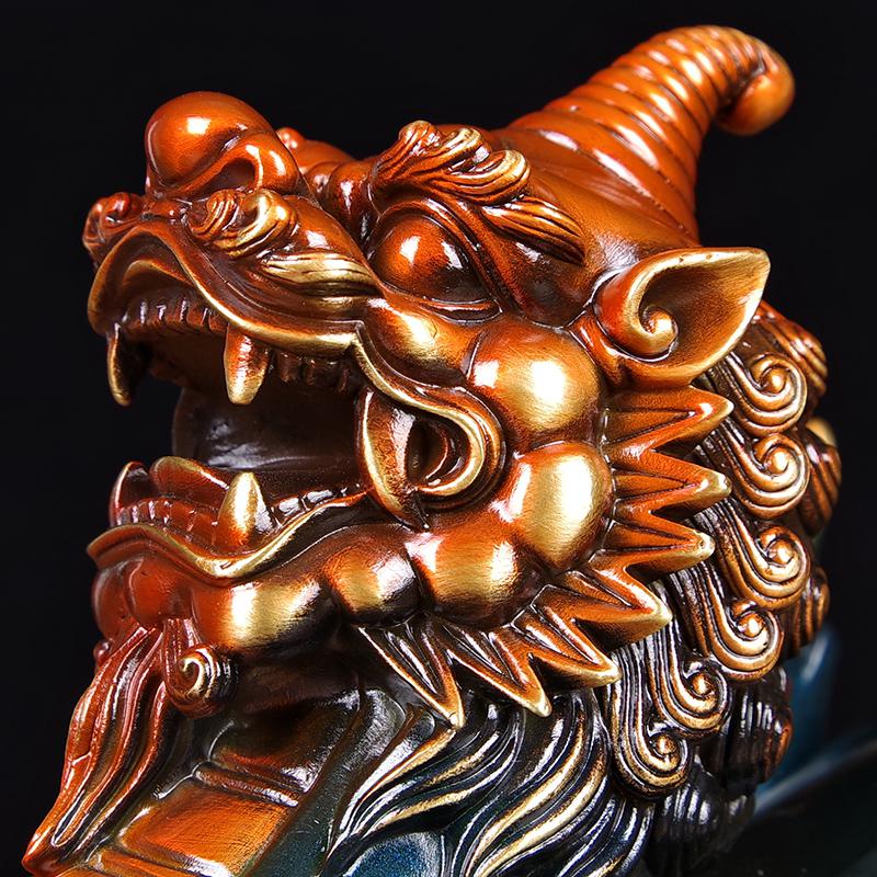 美帮汇铜貔貅摆件一对客厅皮丘办公室装饰品高清大图
