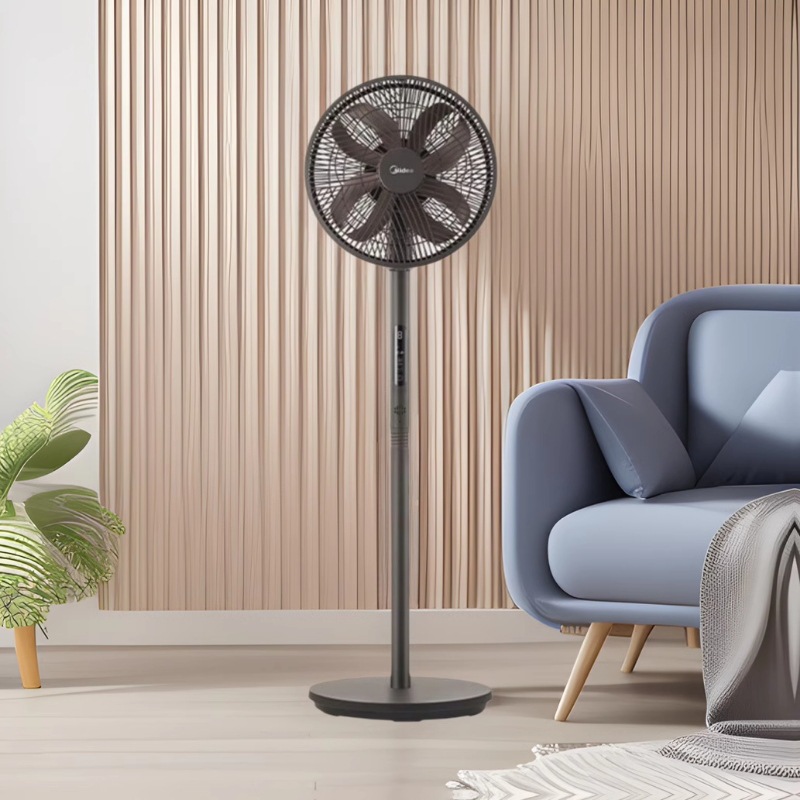 美的(Midea) SDI30DS 电风扇 立式落地扇家用柔风轻音变频节能抑菌小风扇WiFi遥控电扇