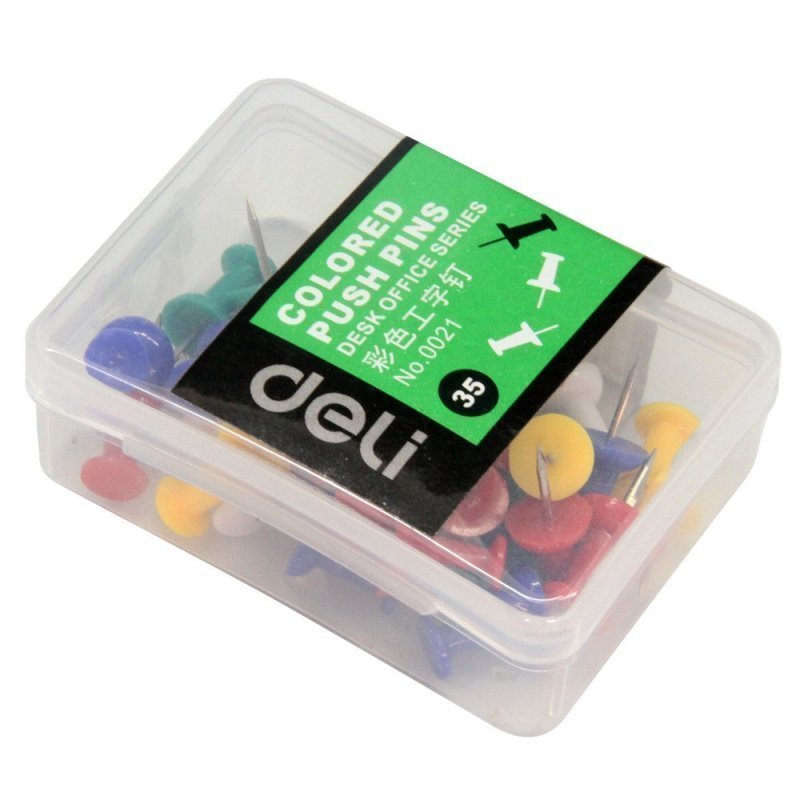 得力(deli ) 0021 彩色工字钉 多用途工字钉 10盒的价格