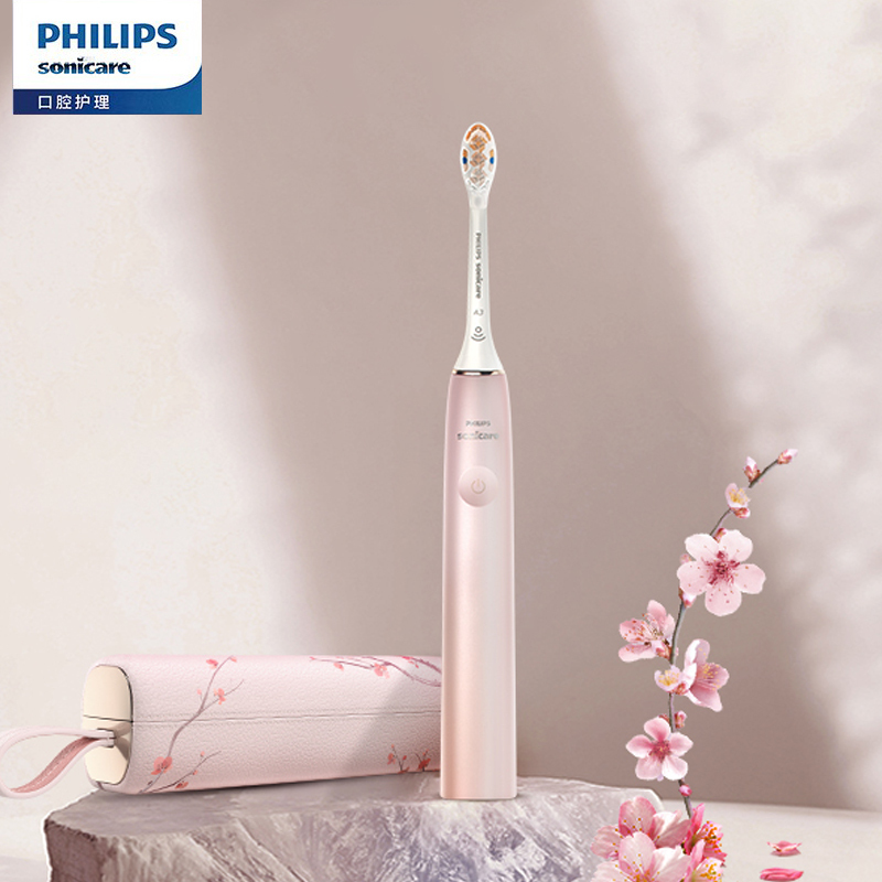 飞利浦(PHILIPS) HX9997/31 电动牙刷 尊享系列精准智感调节情侣国风限定版 茱萸粉高清大图
