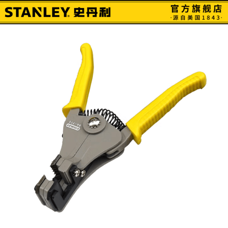 史丹利(STANLEY)84-318-22 6英寸 自动剥线钳 多功能电工 剪线钳 拨线钳 把图片