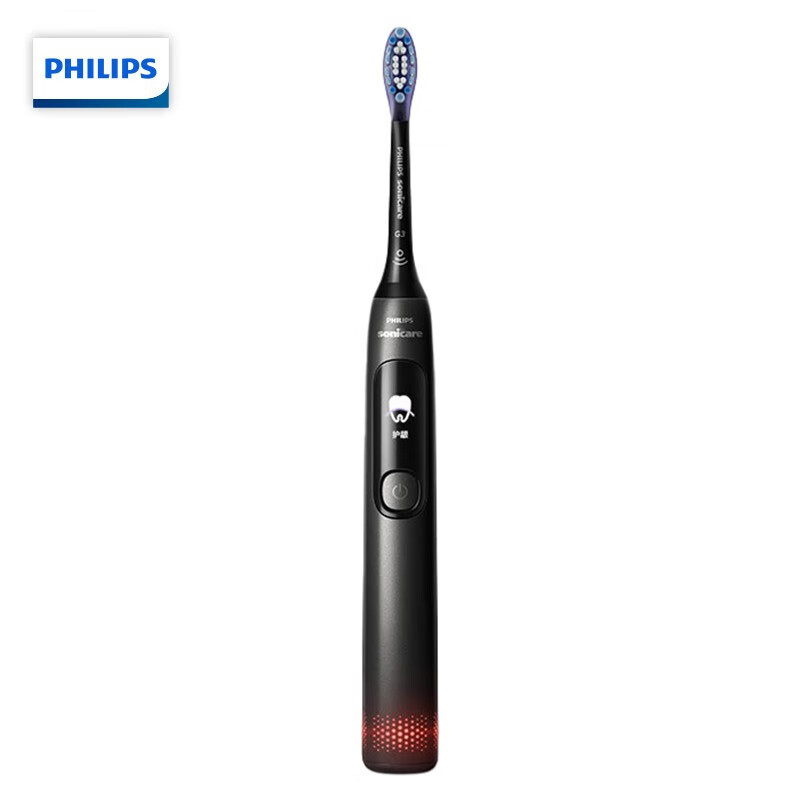 飞利浦(PHILIPS)[肖战同款]电动牙刷钻石7系 护龈刷 成人情侣款送男生/女友 生日礼物 HX3792/01钛银灰