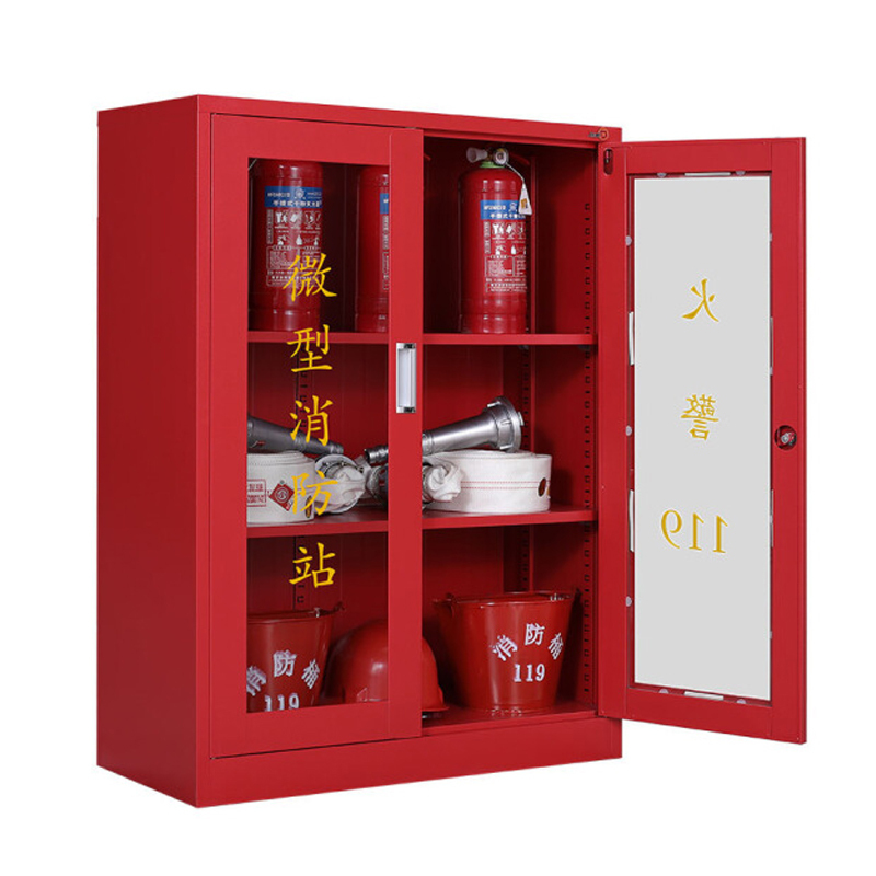 鑫巨安 微型消防站应急救援消防柜1800*1500*390 0.8mm消防器材存储展示柜(空柜不含器材)