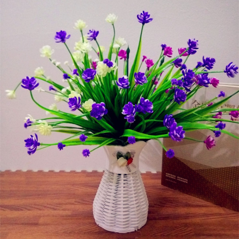 3束小绢花 花瓶 白紫蓝 仿真花塑料绢花小茶花创意搭配客厅花餐桌茶几书桌摆设花艺套装报价 参数 图片 视频 怎么样 问答 苏宁易购