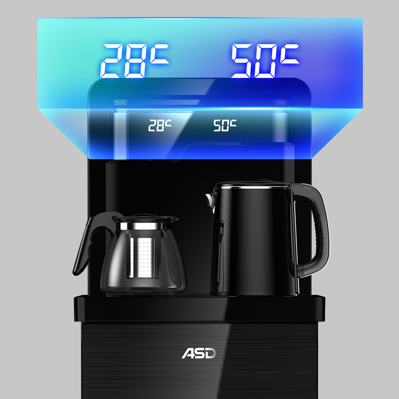 爱仕达(ASD)茶吧机家用立式冷热下置式水桶饮水机全自动上水小型桶装水饮水机AW-CBJ1