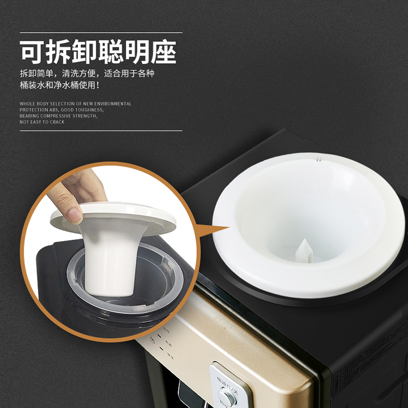 尚朋堂饮水机台式制冷制热两用冰温热饮水机迷你型家用饮水机小型制冷饮水机制热节能LS-8D 冰温热金色