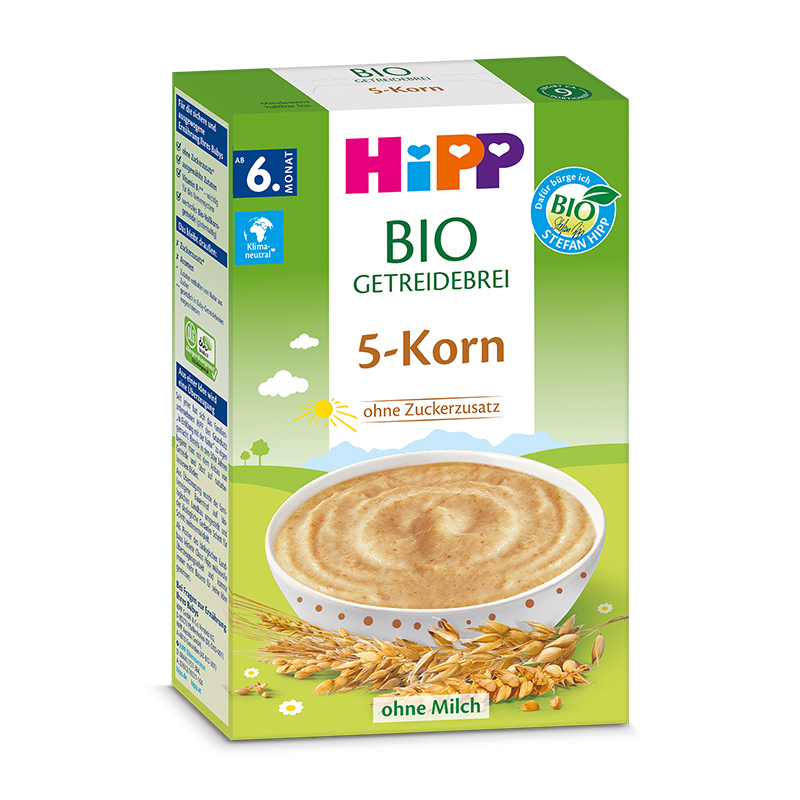 德国HIPP喜宝五种谷物米粉6个月+200g/盒
