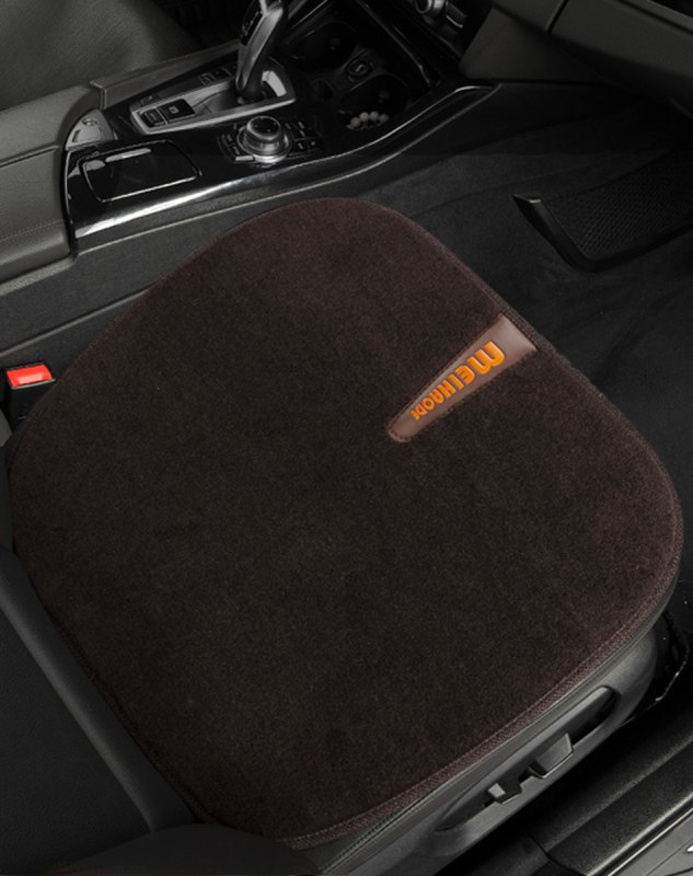 恒源祥纯羊毛汽车座垫保暖免捆绑单个座垫丰田霸道奥迪宝马5系五座通用汽车座垫单个司机座垫高清大图