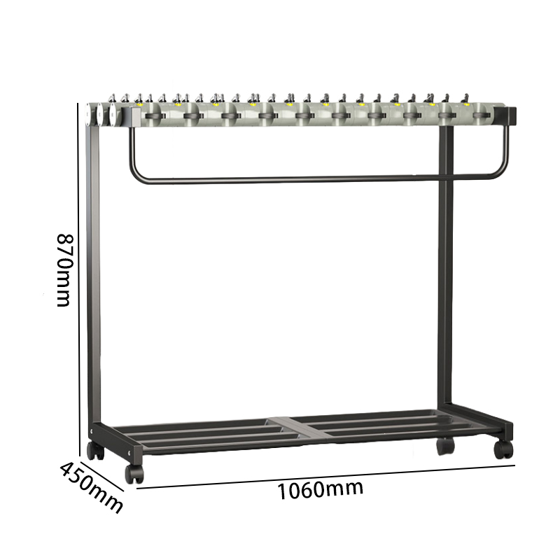 豫汉迎雨伞架带锁 30头带锁雨伞架1060*450*870mm个 默认