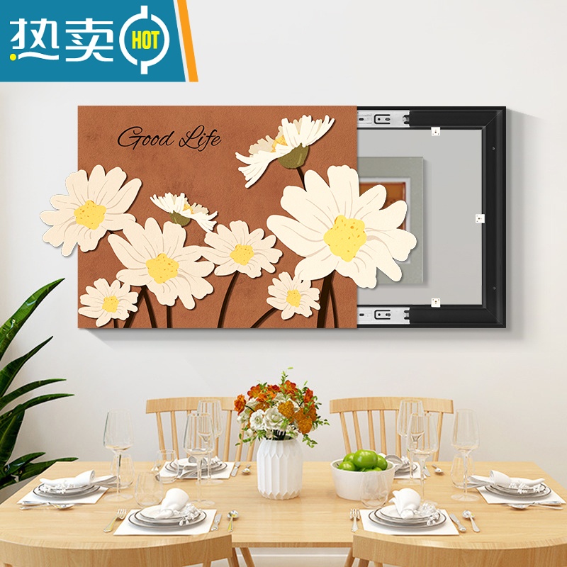 敬平电表箱装饰画小清新创意造型电线开关盒配电箱遮挡盖板电闸箱挂画装饰画高清大图