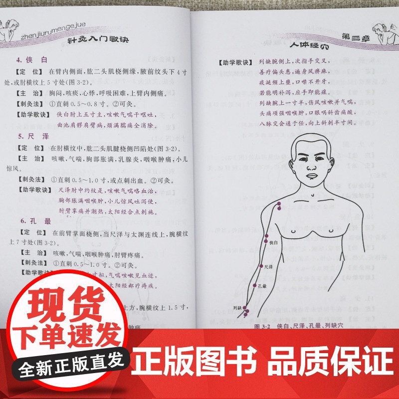 针灸入门歌诀 针灸疗法基本功取穴图解针灸歌诀歌赋选解针灸学甲乙经针灸书籍高清大图