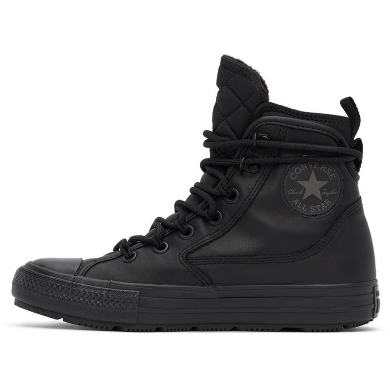 匡威(CONVERSE)高帮休闲运动鞋男鞋真皮拼接橡胶底跑步鞋户外耐磨