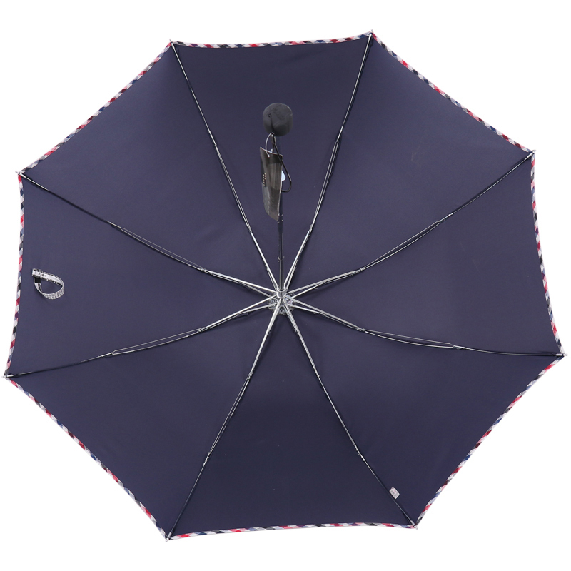 天堂 8k*57cm碰击布格子包边三折雨伞 DX1291 雨伞遮阳伞两用伞(把)