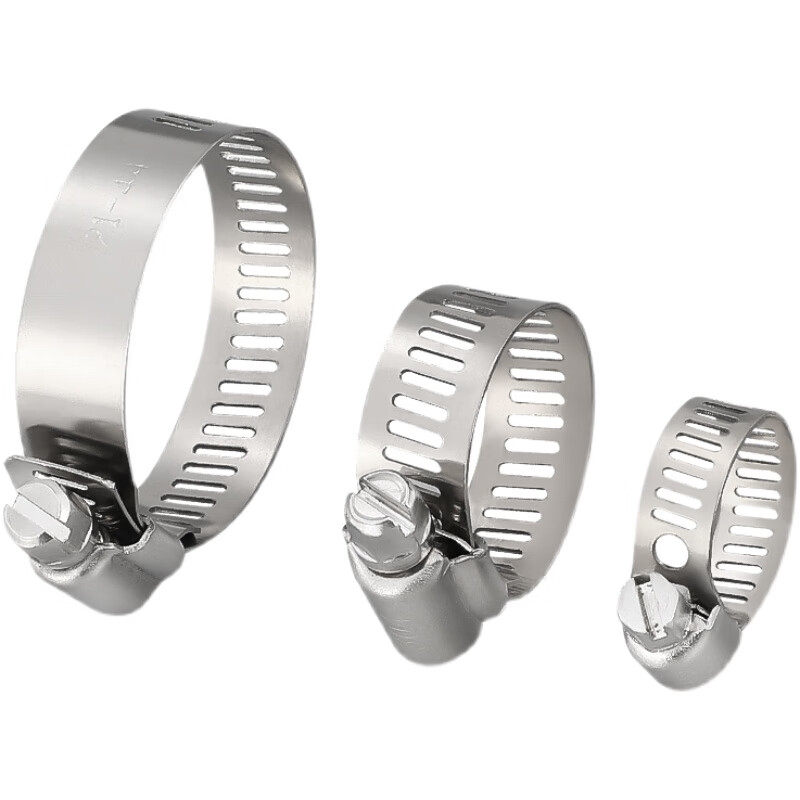 304不锈钢卡箍 热镀锌喉箍管箍 水管洗衣机抱箍管夹固定卡扣 250*50*5高清大图