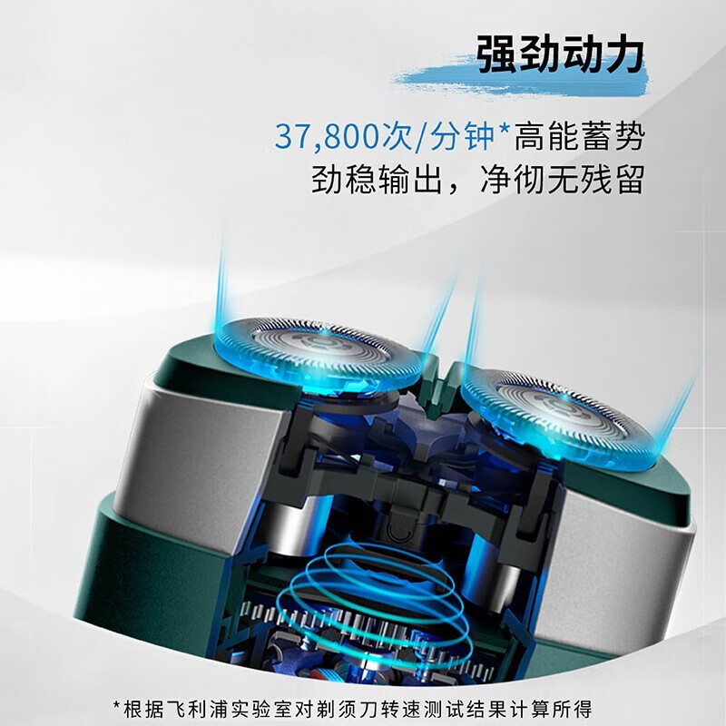 飞利浦电动剃须刀PQ889/06苍岭绿高清大图