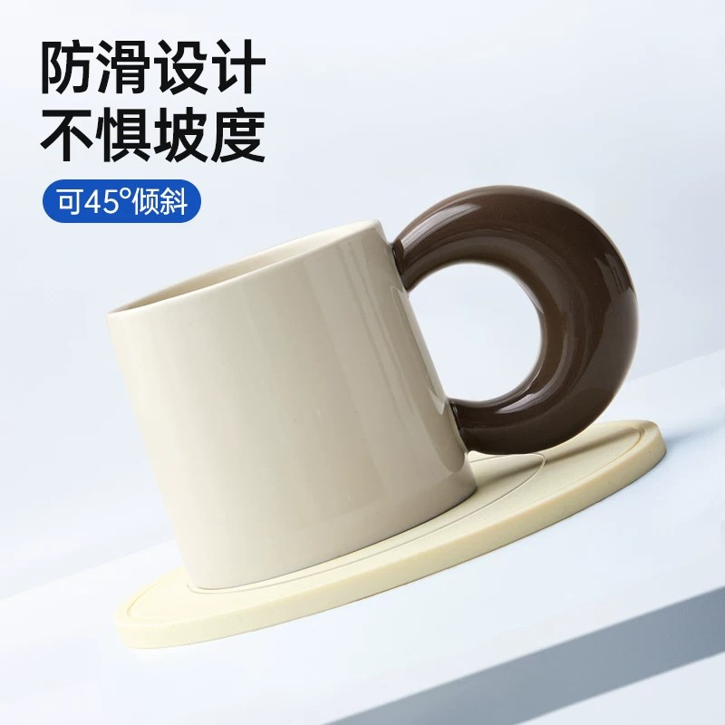 格瑞亚 硅胶隔热垫 S号1包3片装(米白+棕红+灰色)高清大图