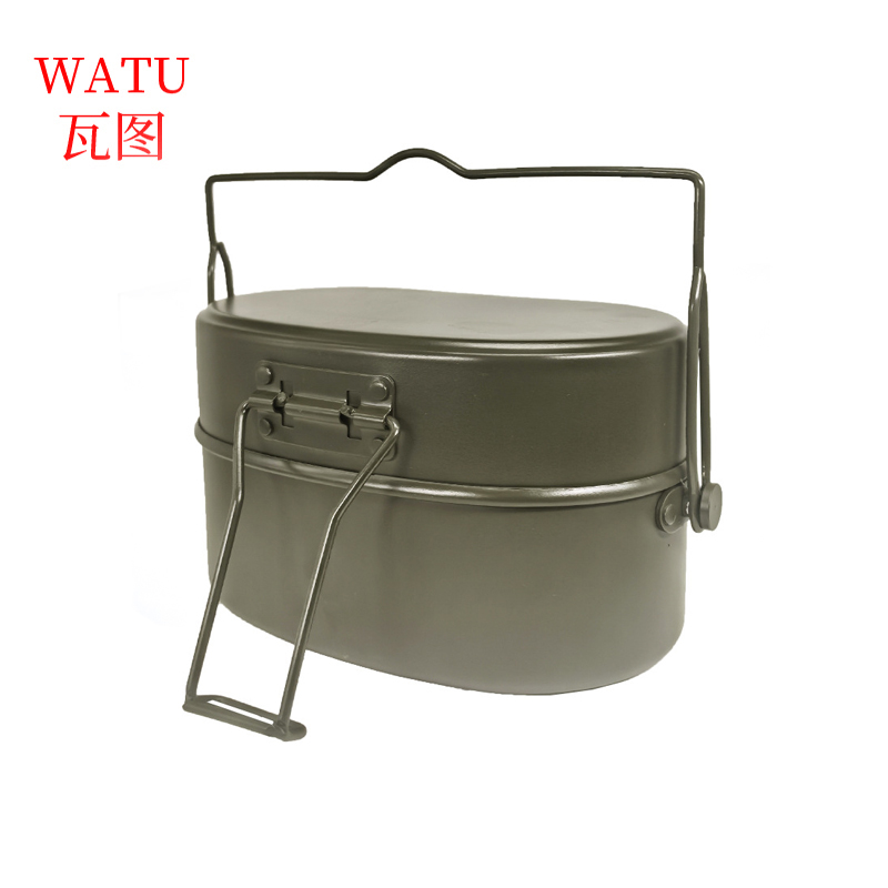 瓦图 户外多功能饭盒(军绿色/黑色/纯铝色)颜色备注 WTFH-01 个高清大图