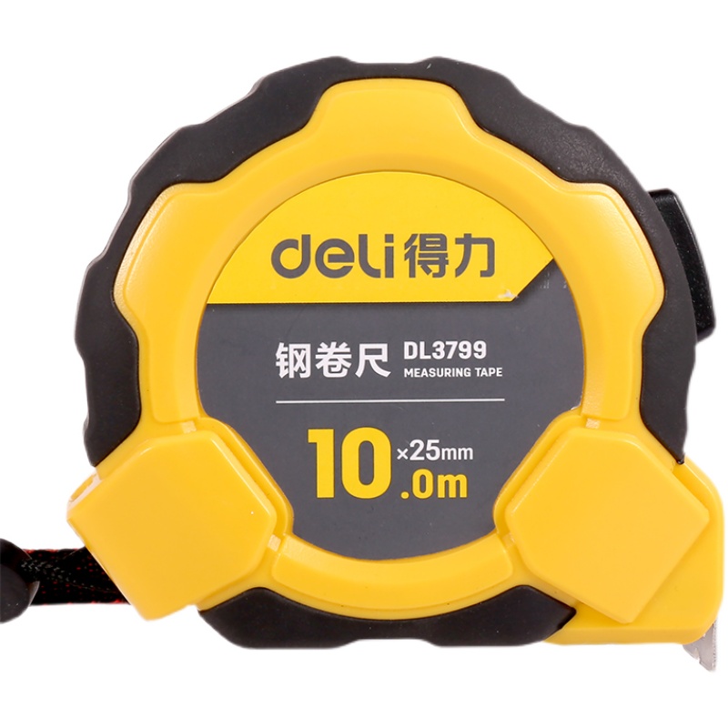 得力(deli)DL3799钢卷尺10mx25mm自锁(把) 3个起订高清大图