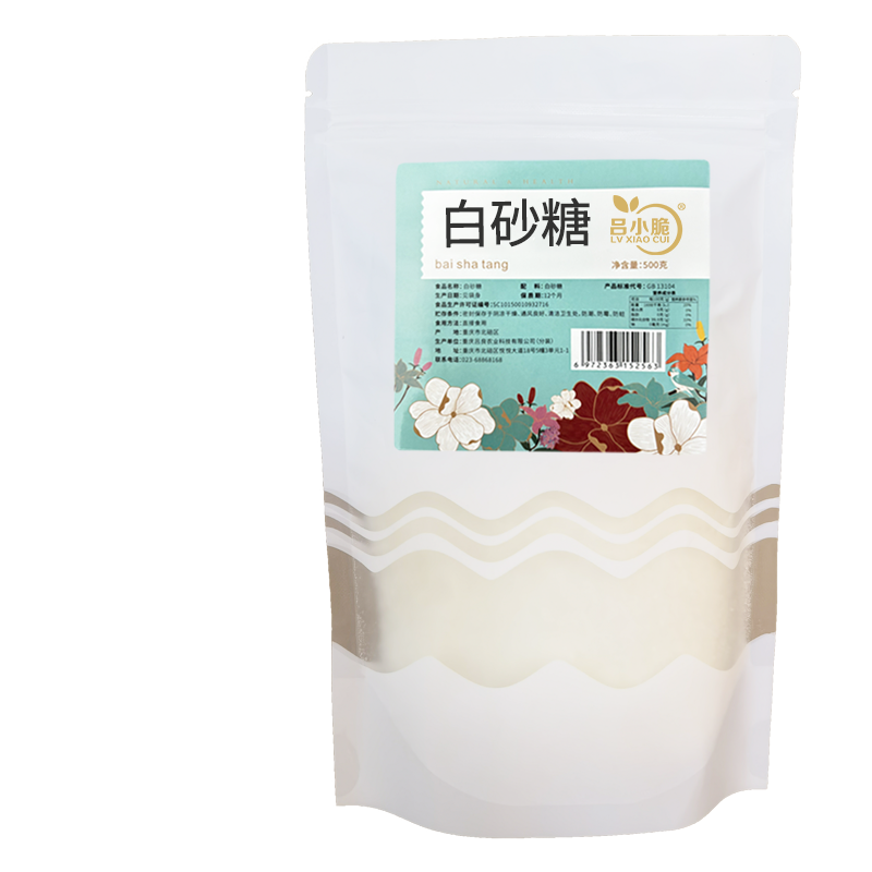 吕小脆 白砂糖 500g/袋 调味高清大图
