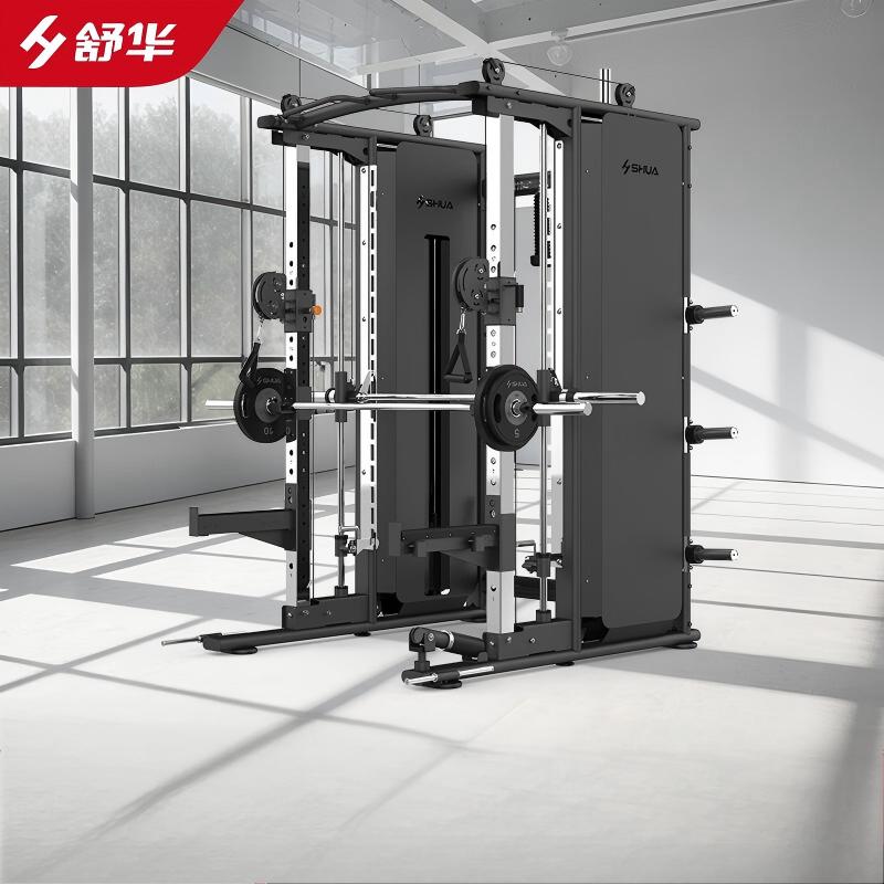 舒华(SHUA)SH-G6825龙门架健身房器材多功能一体机飞鸟史密斯综合训练器 含杆和杠铃片