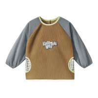 KK树秋冬宝宝罩衣儿童外穿男女童防水防脏幼儿围裙灯芯绒反穿衣