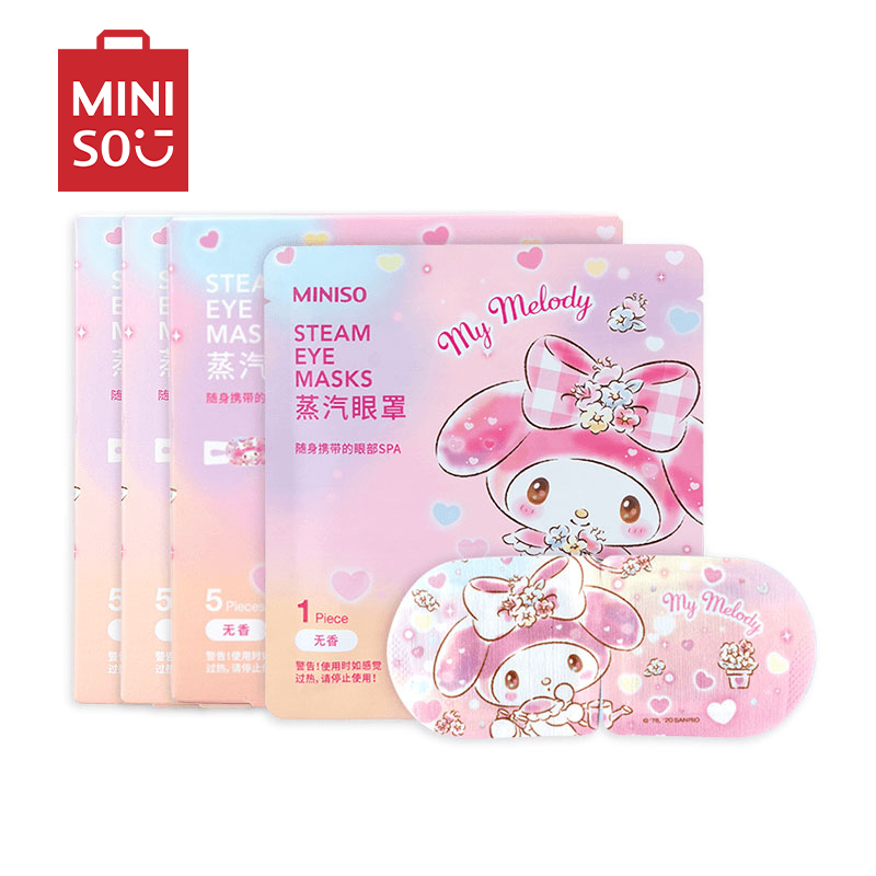 名创优品(miniso) 三丽鸥蒸汽眼罩热敷眼睛罩发热眼疲劳护眼贴睡眠[梦幻系列My melody无香/3盒共15片]