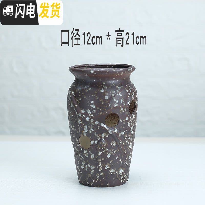 三维工匠老桩法师陶瓷花盆创意镂空粗陶个性大号口径多肉花器 镂空老桩盆8857 大花盆容器图片