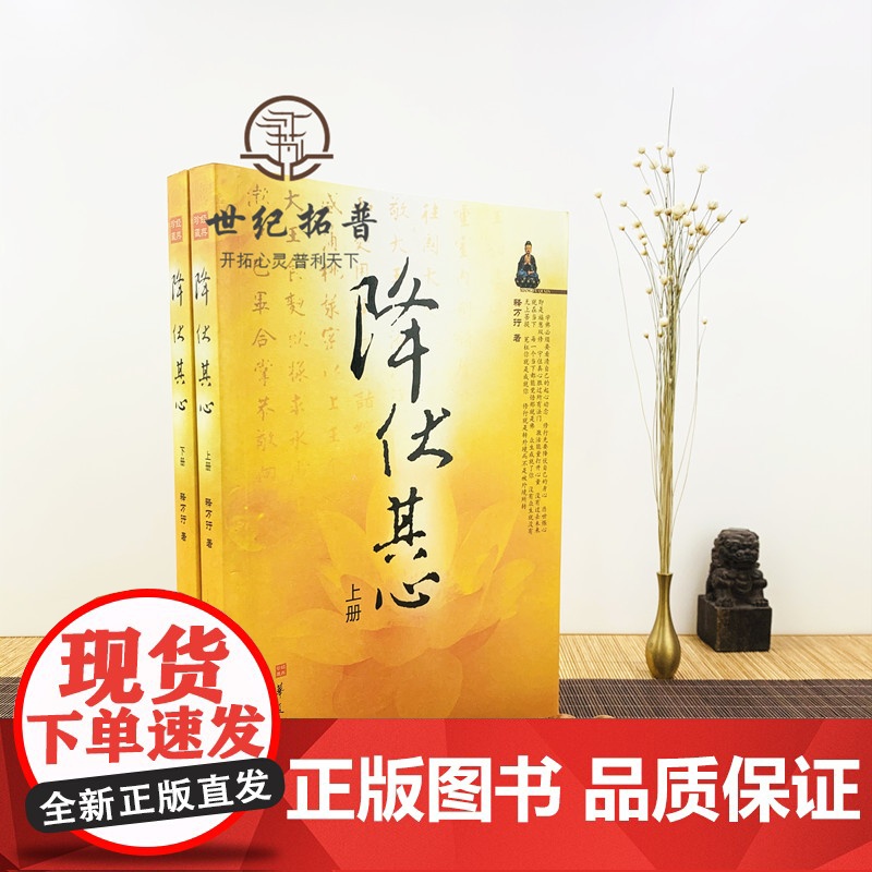 正版 降伏其心 上下册 释万行著作 华夏出版社高清大图