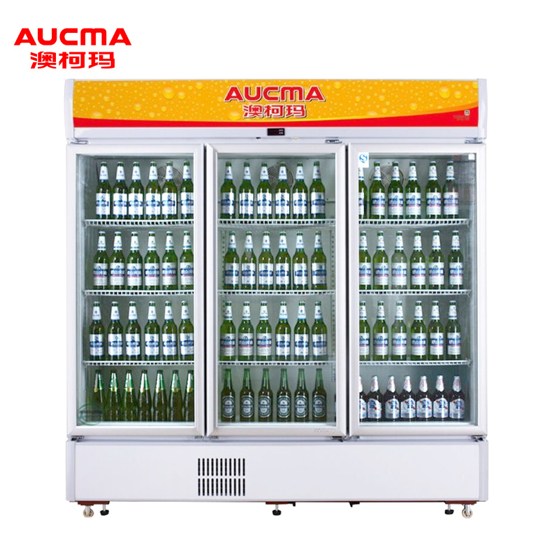 澳柯玛(Aucma) SC-1009 1009升 立式展示柜 商用大冷柜 透明冷藏展示柜冰柜