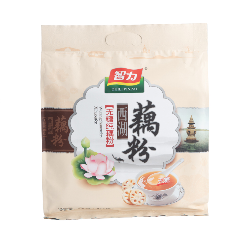 智力无糖纯藕粉400g无添加天然手工正宗西湖特产莲藕粉早餐小袋装高清大图
