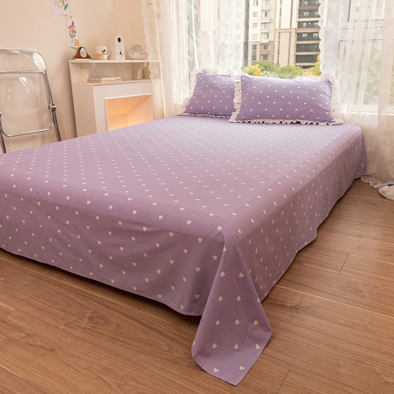 公主风ins纯棉学生床单单件全棉100女孩房少女心被单可配枕套被套报价