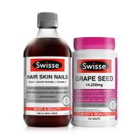 Swisse美颜护肤套装（ 胶原蛋白液 500ml & 葡萄籽精华片180片）