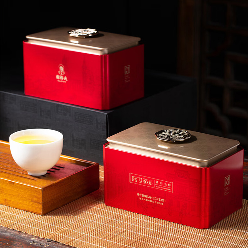 谢裕大绿茶三道烘焙黄山毛峰盛世5000绿茶礼盒260g高清大图