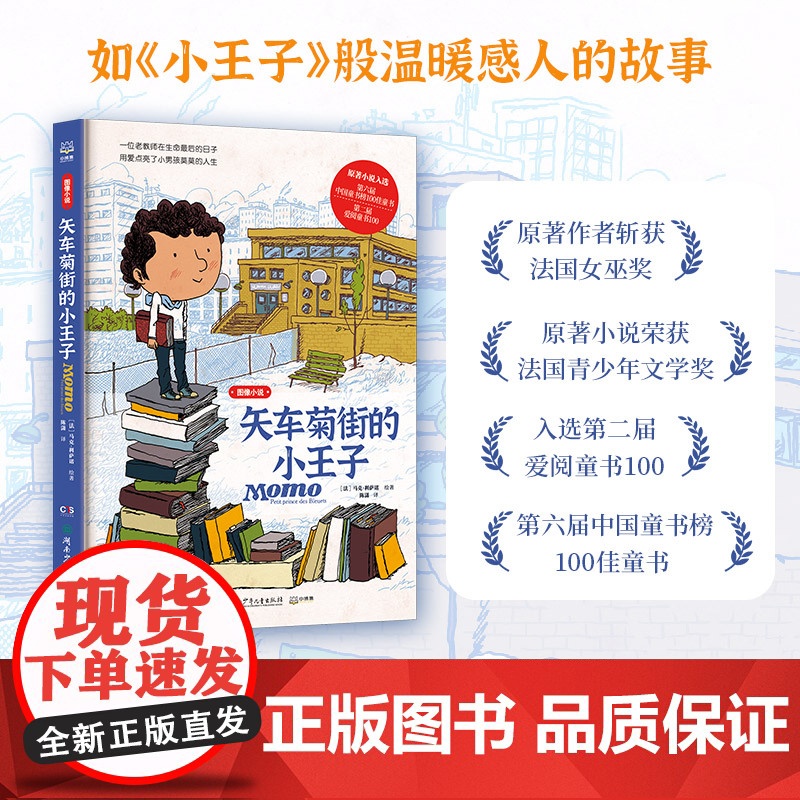 矢车菊街的小王子 图像小说 马克·利萨诺 关于阅读和友谊如何改变人生,展现书籍对儿童成长的深刻影响