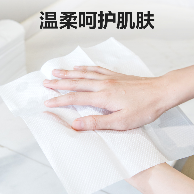 得力 本木臻选擦手纸2层200抽 原生木浆纸质强韧不易破 CC2200-01 白色 12包装高清大图