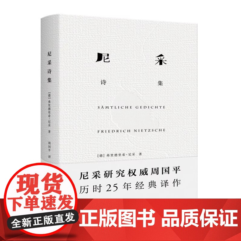 尼采诗集 精装 德 尼采 著 周国平 译 尼采诗歌全貌 诗集 外国诗歌 德国文学 抒情 哲学 上海译文出版社 正版高清大图