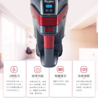 Whirlpool惠而浦WVC-LI580K无线手持吸尘器推杆式地毯式干式除螨120瓦大功率旋风尘盒/尘桶无耗材