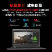联想ThinkPad P15 2020款 15.6英寸设计师本移动工作站笔记本电脑(十代i7-10750H 32G内存 4TB固态硬盘 T1000 4G独显)升级款