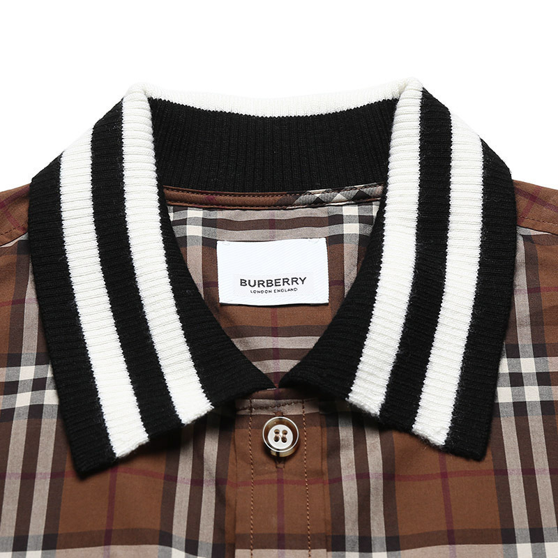 博柏利巴宝莉burberry男款棉质长袖休闲衬衫80481811