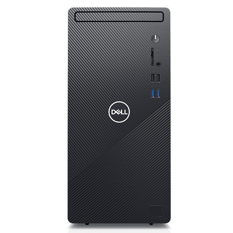 戴尔(DELL)Ins 3880-R13N8B台式电脑酷睿™i3高性能家用办公商务高效学习 灵越台式机电脑主机(i3-10100 8GB内存 256G SSD+1TB机械硬盘)